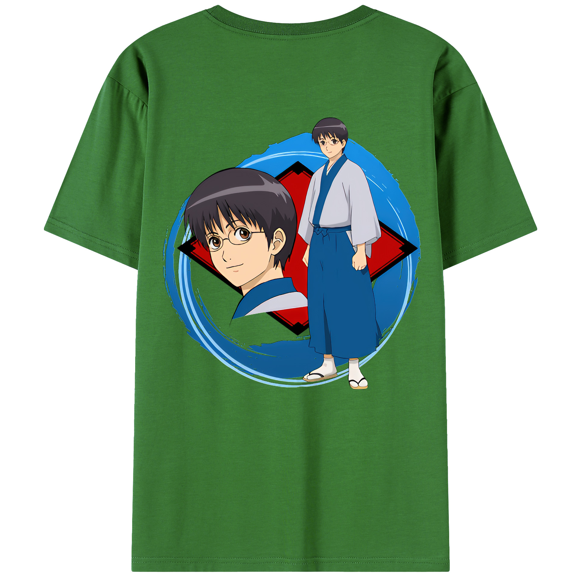 （画像用） ぎんたま 坂田銀時（さかたぎんとき） 神楽 志村新八（しむら しんぱち） GINTAMA Sakata Gintoki Kagura Shimura Shinpachi レディース半袖Tシャツ(バックプリント)